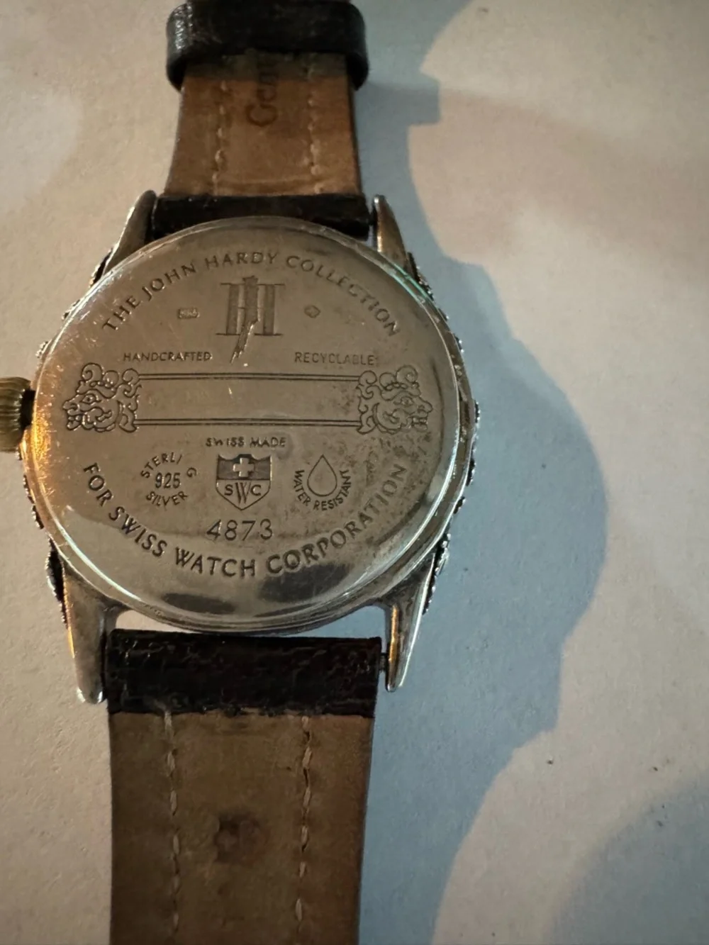John Hardy Sterling and gold watch - Picture 3 of 5